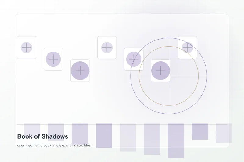 Odprta abstraktna knjiga za Book of Shadows